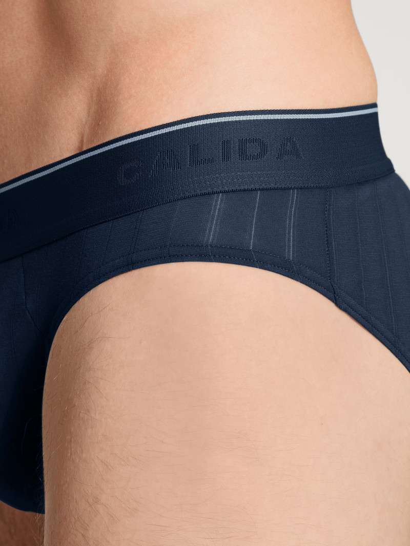 Sous Vêtement Calida Pure & Style Mini Brief Indigo Homme | NDC-0364872