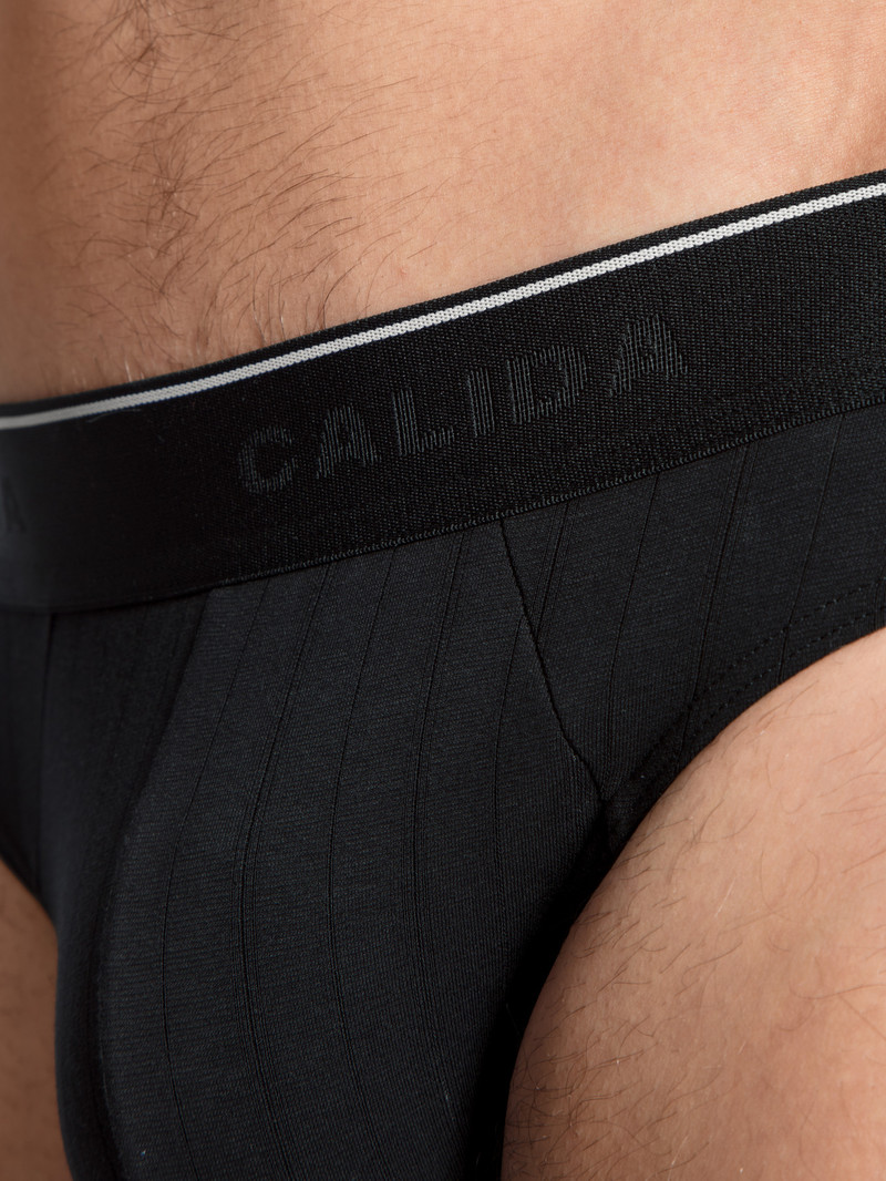 Sous Vêtement Calida Pure & Style Mini Brief Schwarz Homme | RSJ-8256986