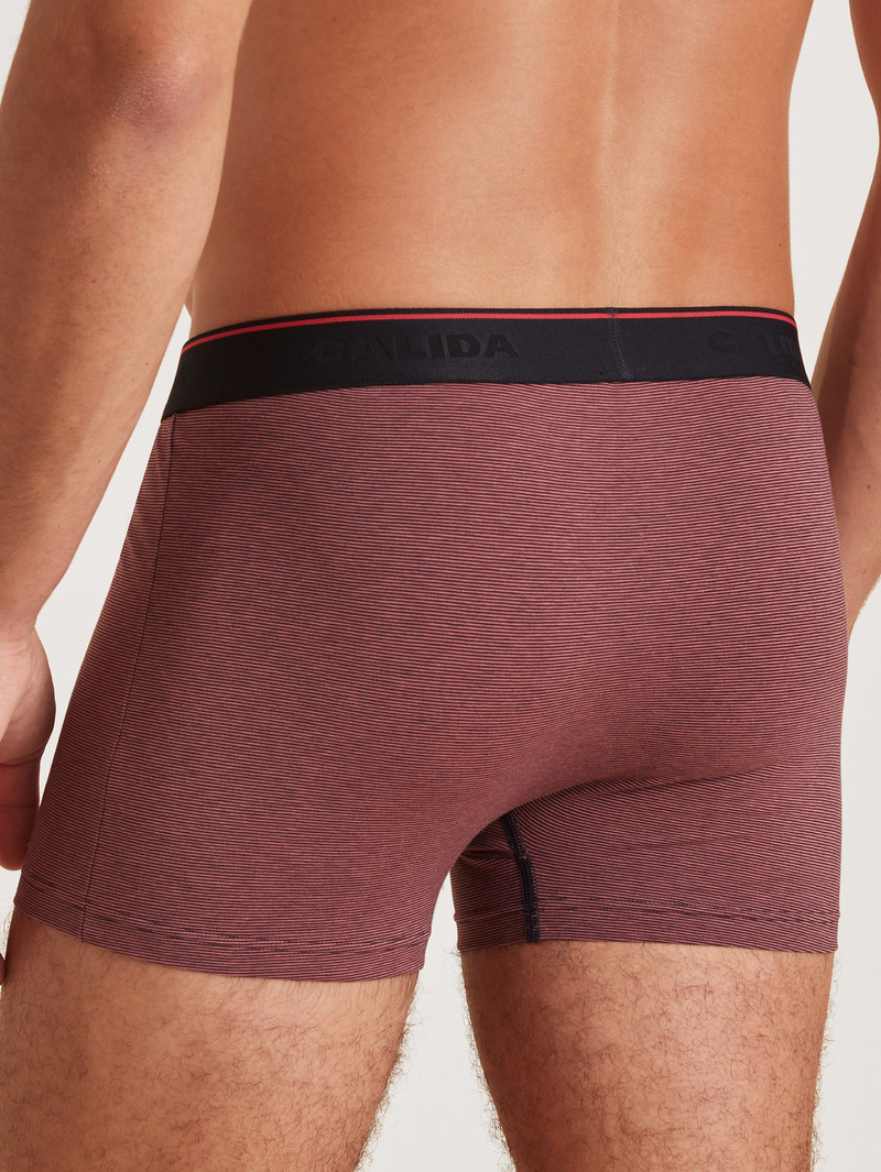 Sous Vêtement Calida Cotton Stretch Boxer Brief Rouge Homme | SIL-2743209