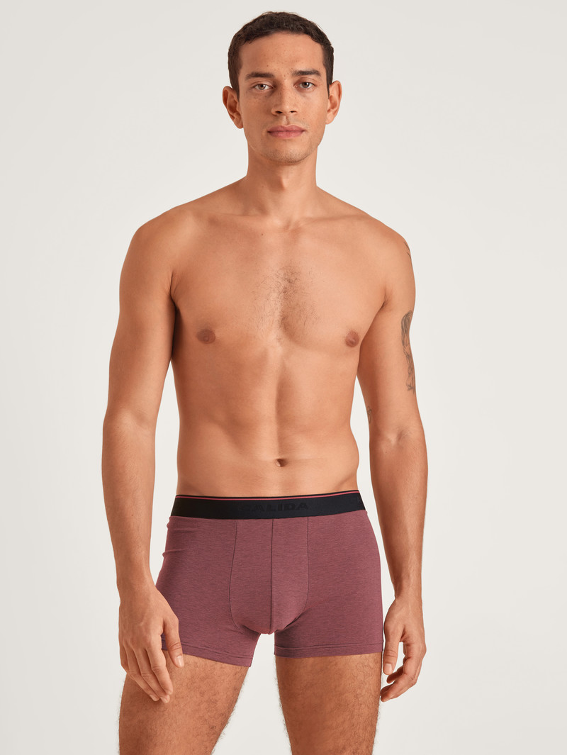 Sous Vêtement Calida Cotton Stretch Boxer Brief Rouge Homme | SIL-2743209