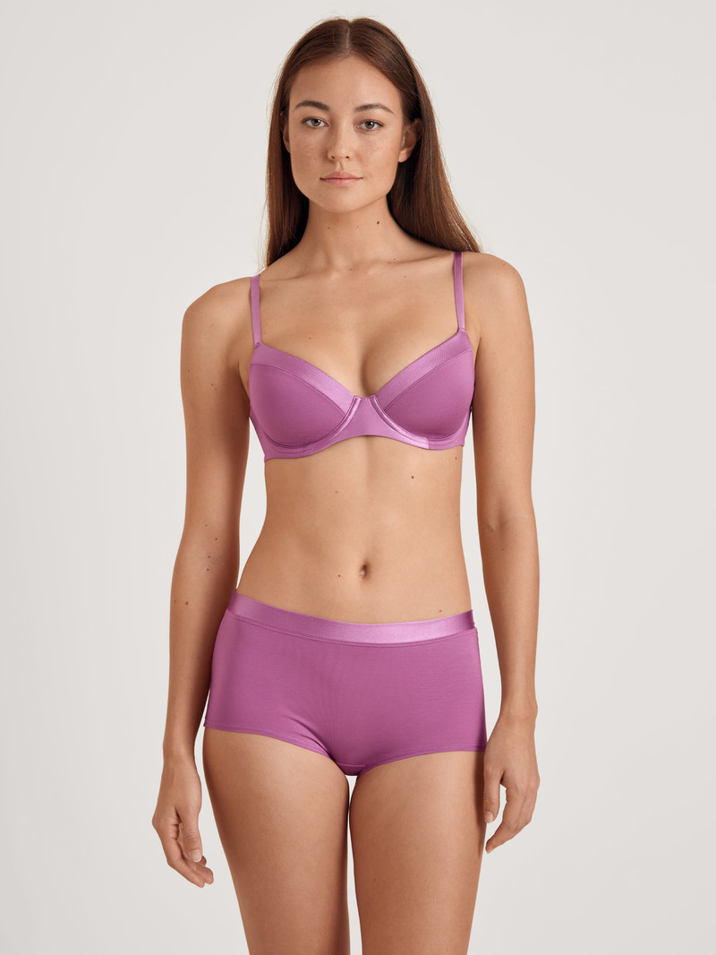 Sous Vêtement Calida Cate T-shirt Bra Mulberry Mauve Femme | VRG-8628014