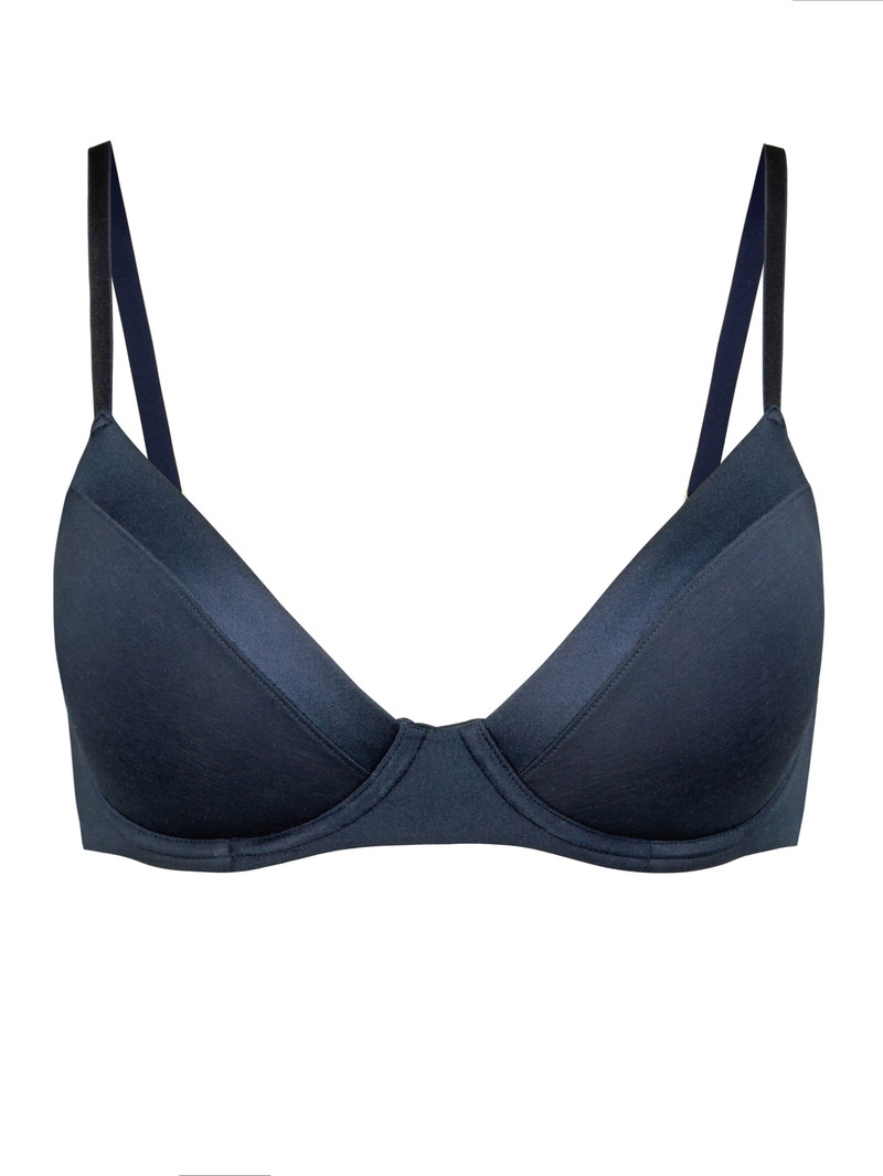 Sous Vêtement Calida Cate T-shirt Bra Bleu Foncé Femme | UGF-9783819