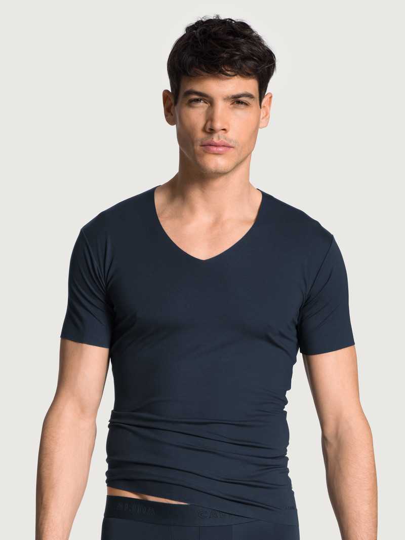 Sous Vêtement Calida Clean Line V-shirt Noir Homme | APH-5571150