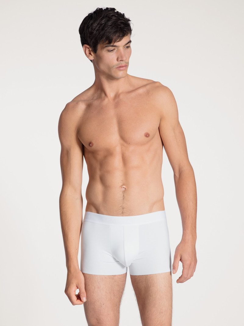 Sous Vêtement Calida Clean Line Boxer Brief With Elastic Waistband Weiss Homme | LSN-5145539