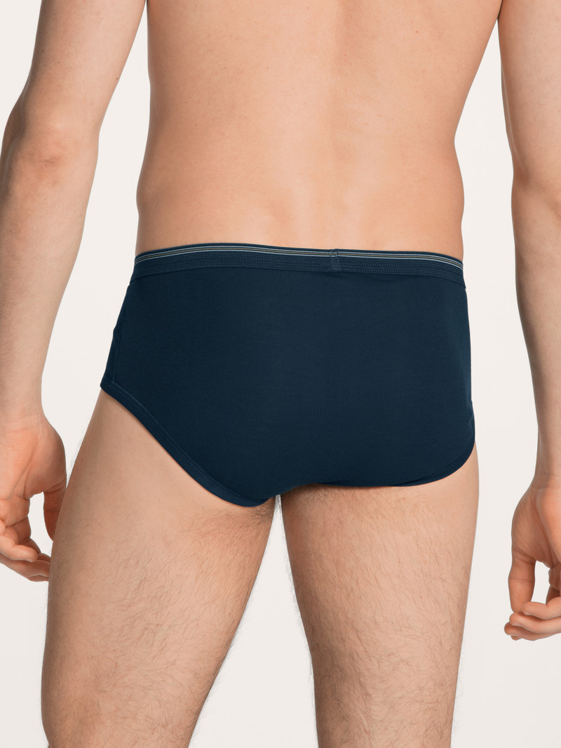 Sous Vêtement Calida Twisted Cotton Classic Brief With Fly Admiral Homme | ZJI-0264400