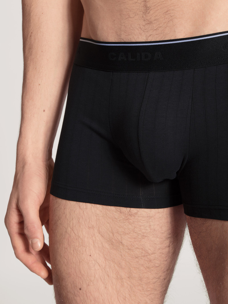 Sous Vêtement Calida Pure & Style Boxer Brief, Elastic Waistband Schwarz Homme | IJR-1831425