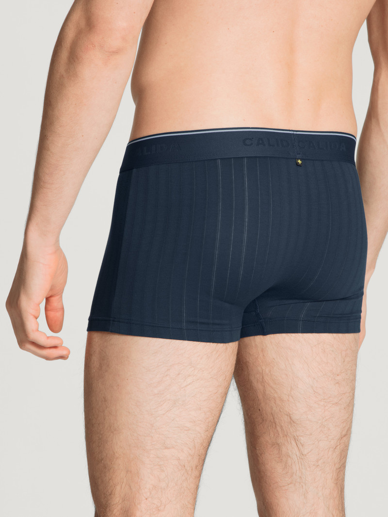 Sous Vêtement Calida Pure & Style Boxer Brief, Elastic Waistband Indigo Homme | QQX-6096703