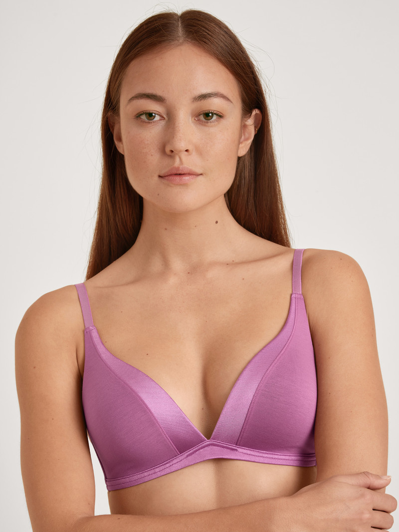 Sous Vêtement Calida Cate Triangle Bra With Padding Mulberry Mauve Femme | LRB-1747375