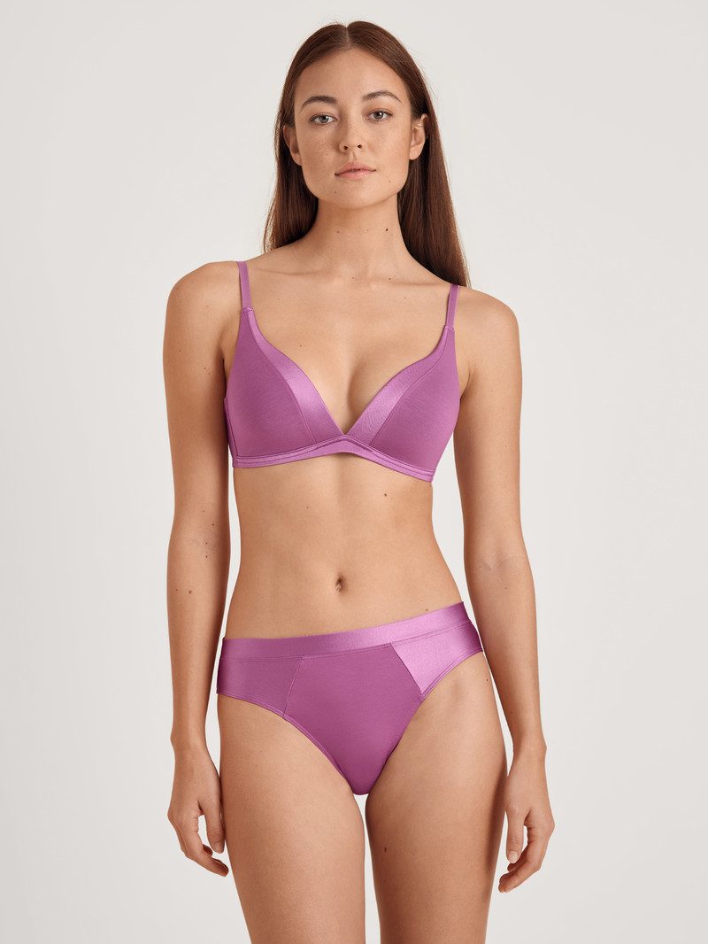 Sous Vêtement Calida Cate Triangle Bra With Padding Mulberry Mauve Femme | LRB-1747375