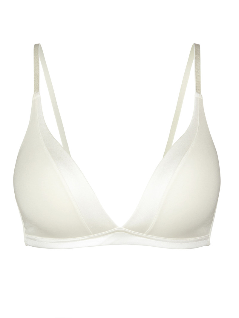 Sous Vêtement Calida Cate Triangle Bra With Padding Alabaster Crème Femme | BFI-1638836