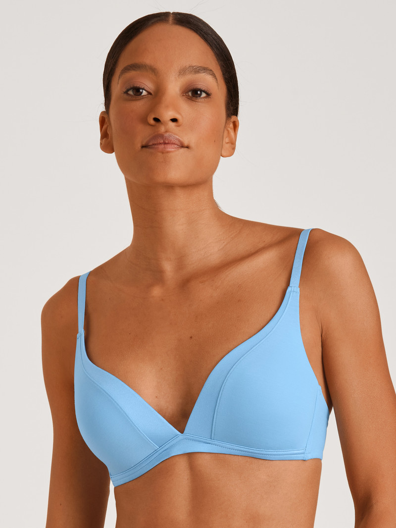 Sous Vêtement Calida Cate Triangle Bra With Padding Bleu Femme | VOC-7947112