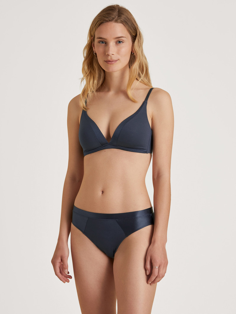 Sous Vêtement Calida Cate Triangle Bra With Padding Bleu Foncé Femme | OXW-4566348