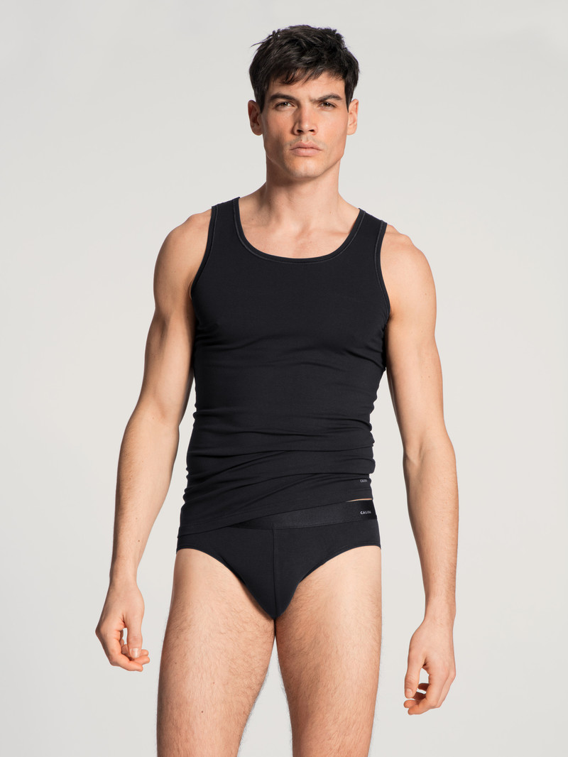 Sous Vêtement Calida Cotton Code Brief Schwarz Homme | EOQ-3512578