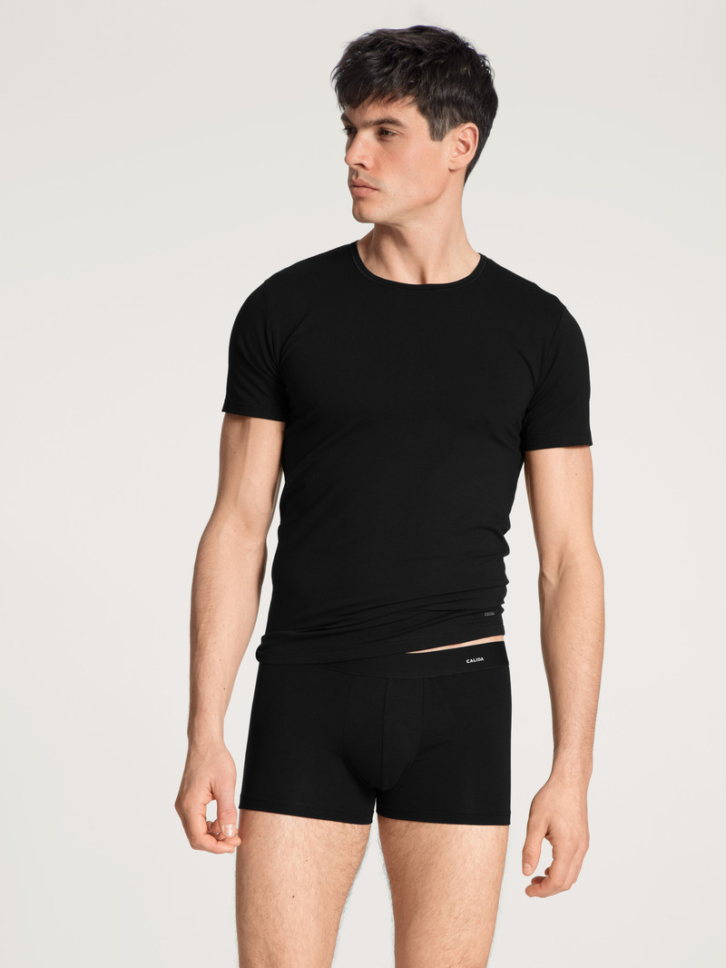 Sous Vêtement Calida Cotton Code Boxer Brief Schwarz Homme | JYK-1784612