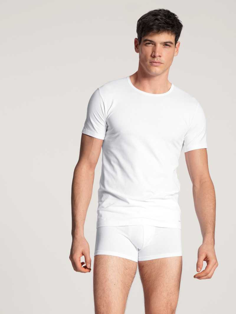 Sous Vêtement Calida Cotton Code Boxer Brief Weiss Homme | FYU-4637746