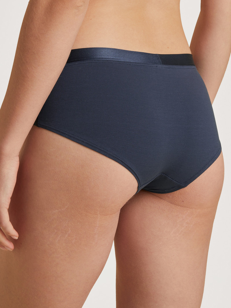 Sous Vêtement Calida Cate Panty, Low Cut Bleu Foncé Femme | QFF-5130818