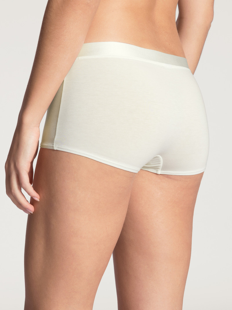 Sous Vêtement Calida Cate Shorty Regular Cut Alabaster Crème Femme | SNM-6140130