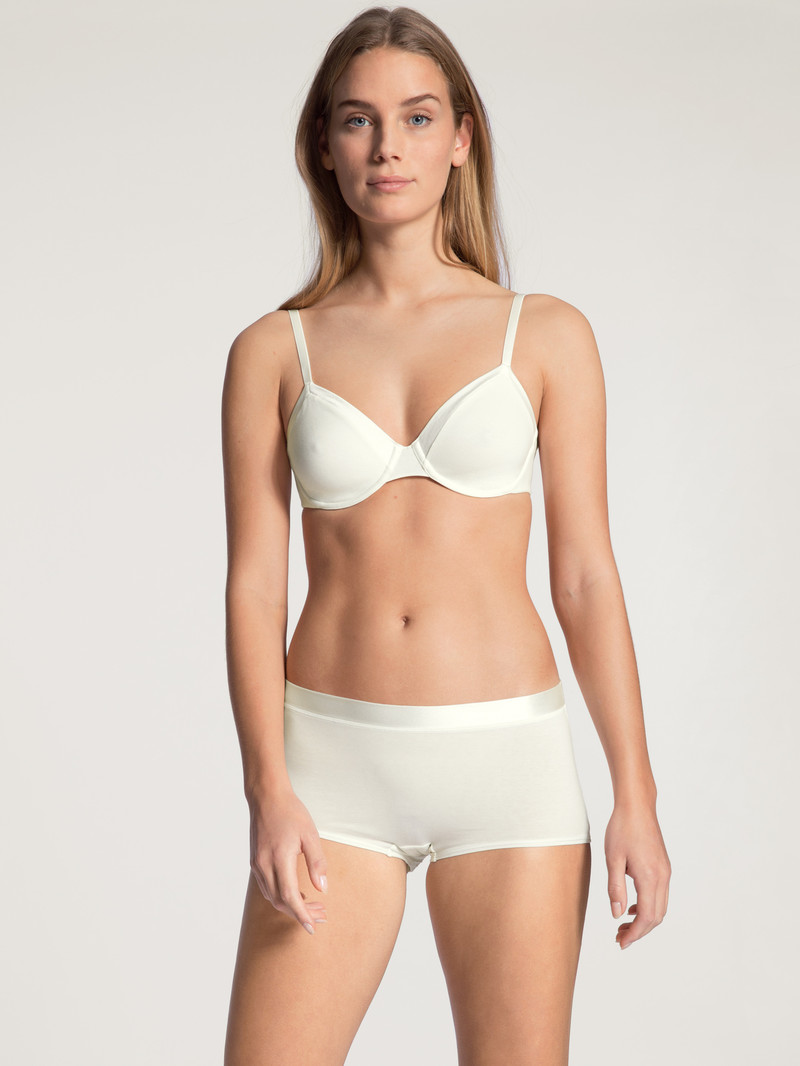 Sous Vêtement Calida Cate Shorty Regular Cut Alabaster Crème Femme | SNM-6140130