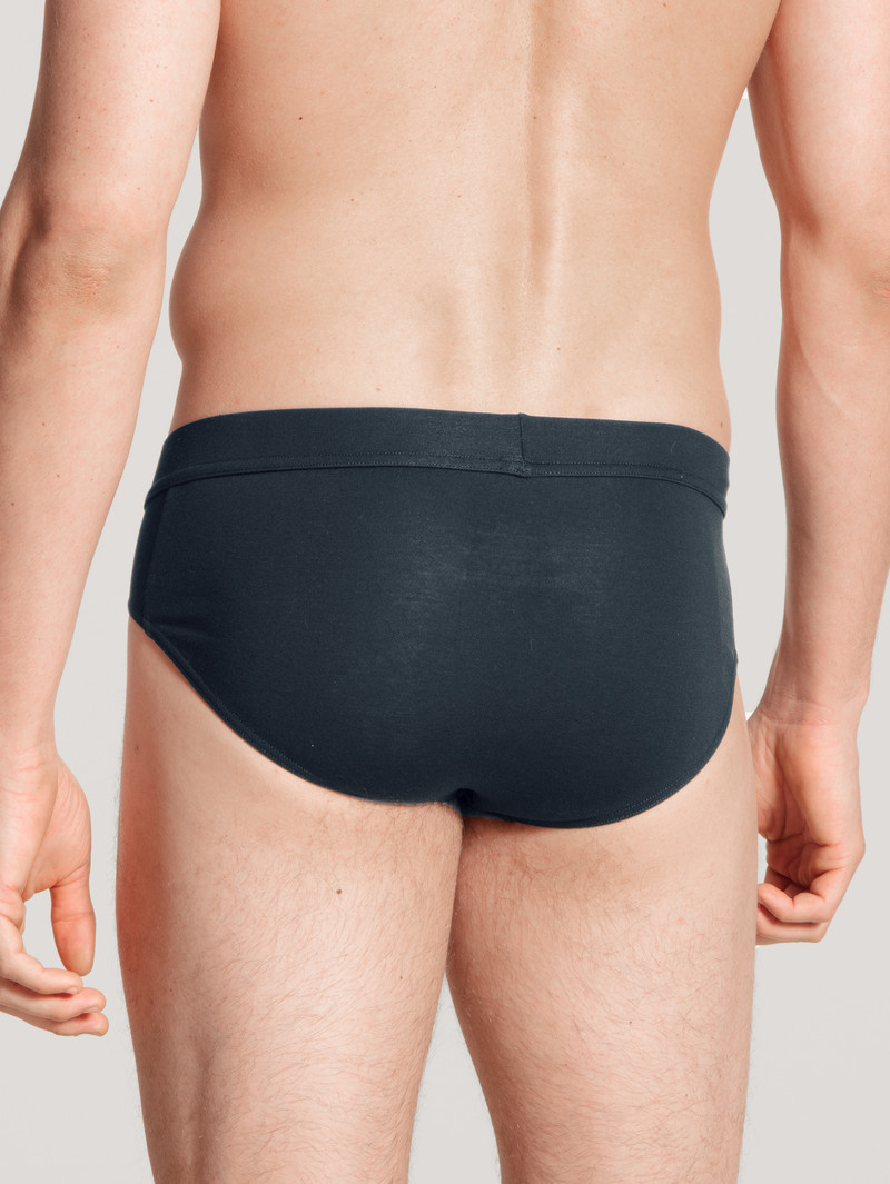 Sous Vêtement Calida Cotton Code Brief Noir Homme | MRE-6556638