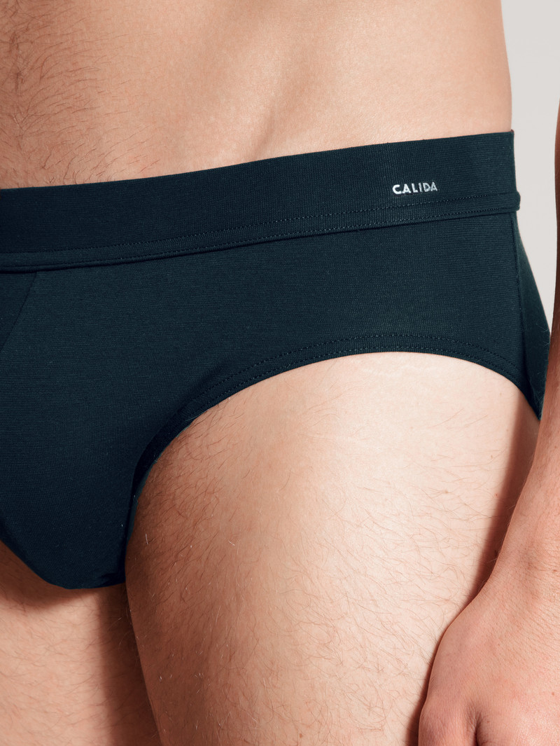 Sous Vêtement Calida Cotton Code Brief Noir Homme | MRE-6556638