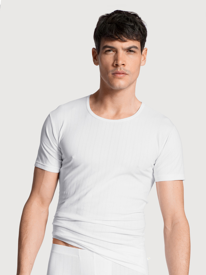 Sous Vêtement Calida Pure & Style T-shirt Weiss Homme | EDD-9376551