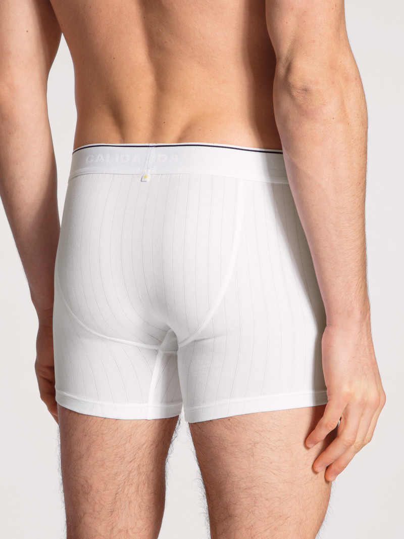 Sous Vêtement Calida Pure & Style Boxer Brief Weiss Homme | XOA-1502773