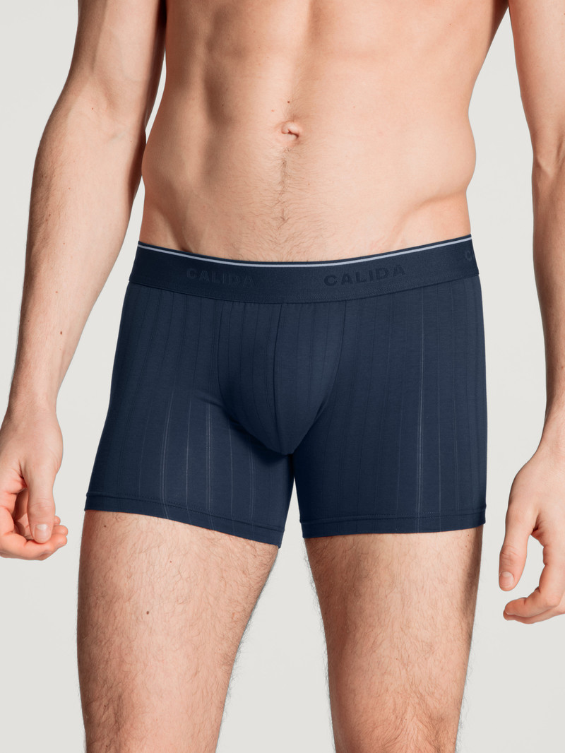 Sous Vêtement Calida Pure & Style Boxer Brief Indigo Homme | GQX-5071904