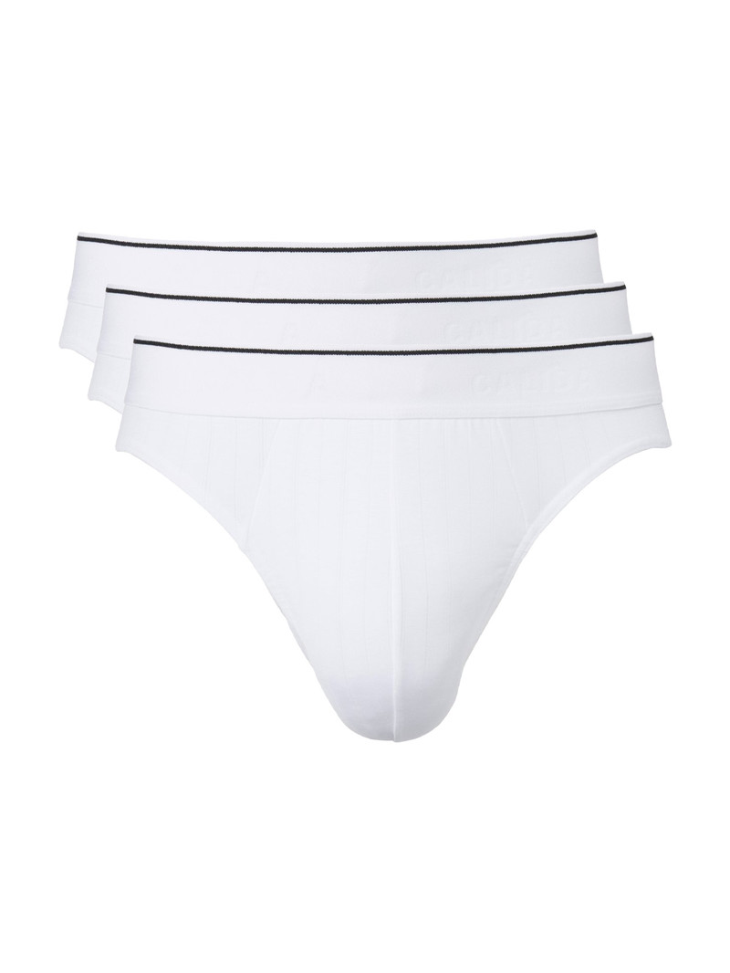 Sous Vêtement Calida Pure & Style Brief, Value Pack Weiss Homme | LOY-0404370