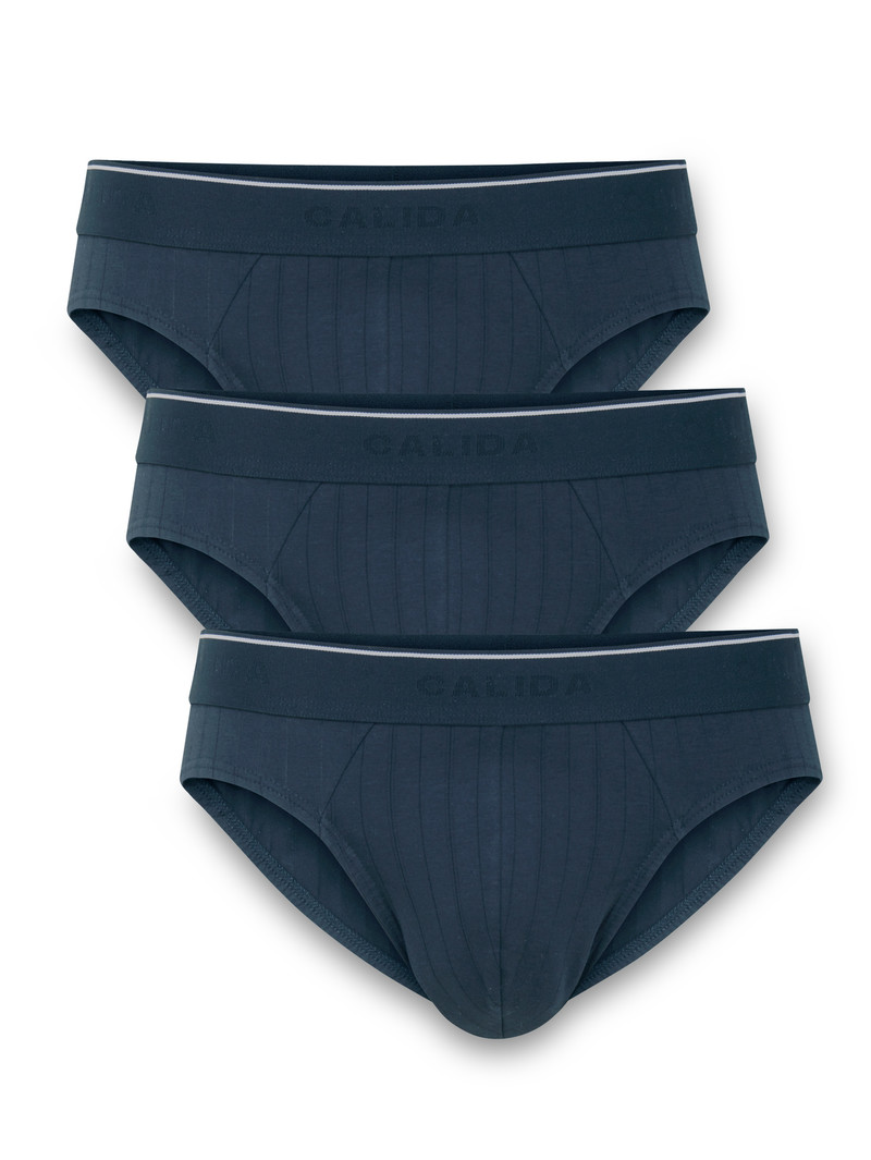 Sous Vêtement Calida Pure & Style Brief, Value Pack Indigo Homme | UVC-6483239