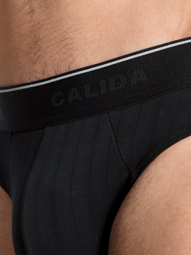 Sous Vêtement Calida Pure & Style Brief, Value Pack Schwarz Homme | FHD-7354660