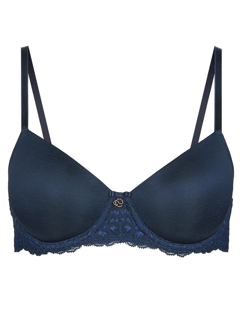 Sous Vêtement Calida Sensual Secrets Underwired T-shirt Bra With Padding Bleu Femme | IFR-5284575