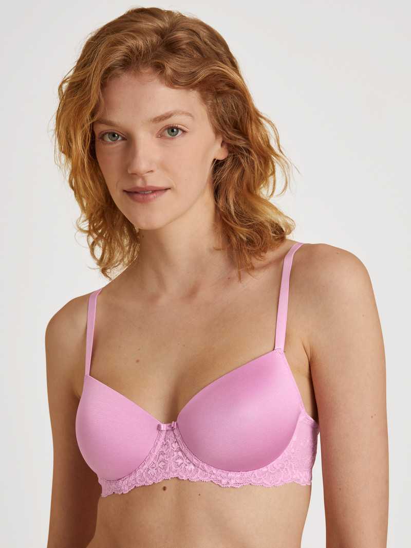 Sous Vêtement Calida Sensual Secrets Underwired T-shirt Bra With Padding Rose Femme | WBF-6913816