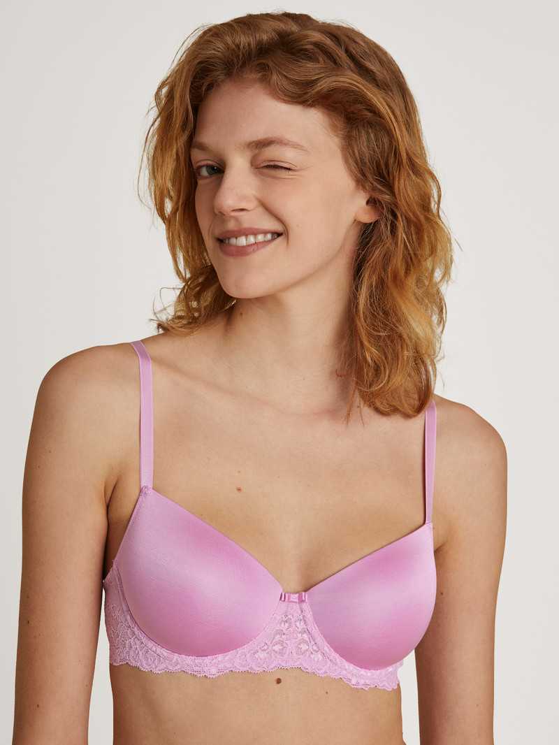 Sous Vêtement Calida Sensual Secrets Underwired T-shirt Bra With Padding Rose Femme | WBF-6913816