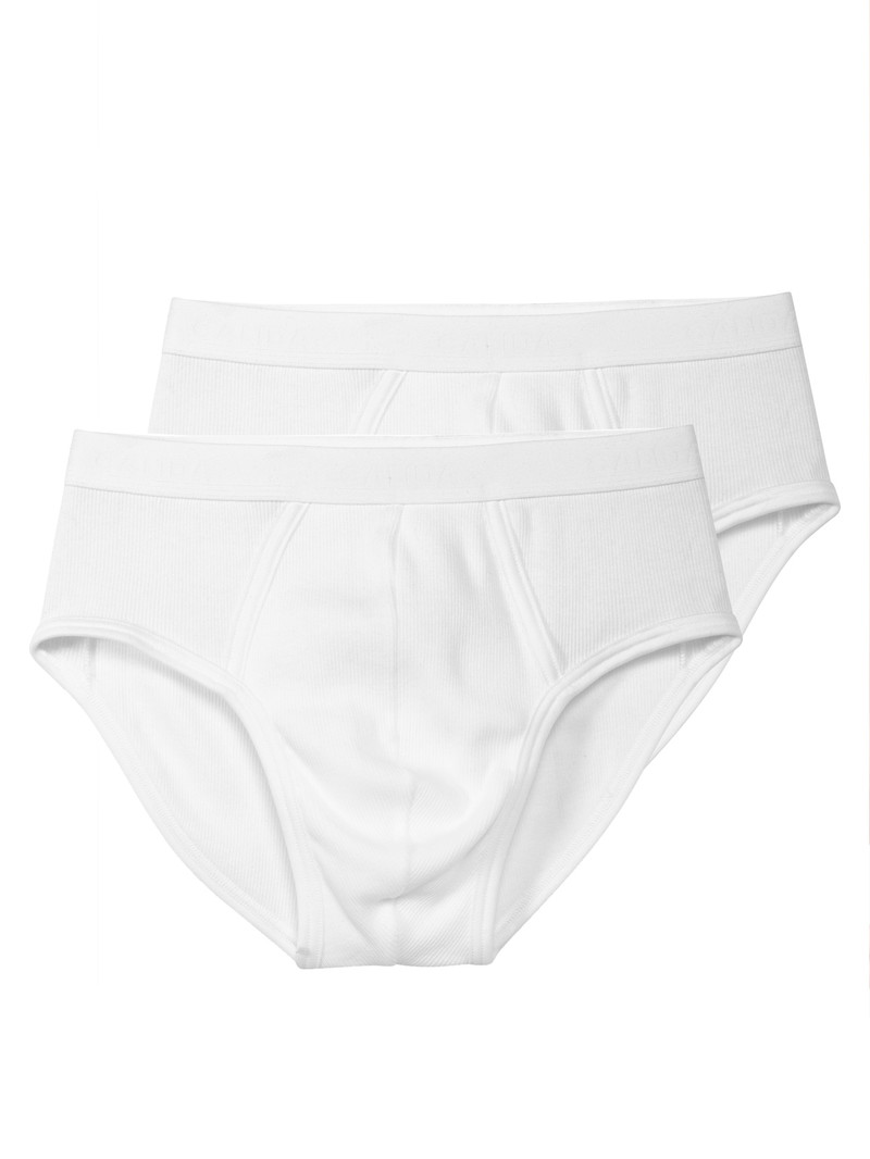 Sous Vêtement Calida Natural Benefit Briefs In A Double Pack Weiss Homme | KYC-3909086