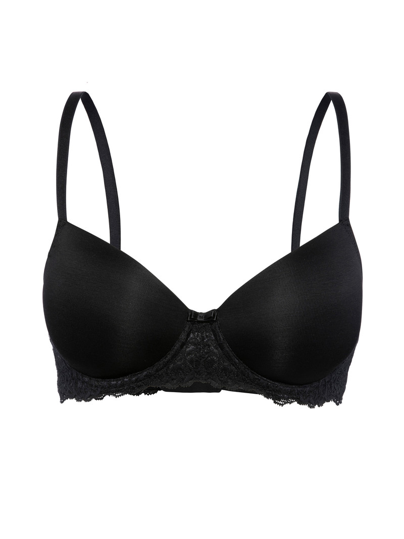 Sous Vêtement Calida Sensual Secrets Underwired T-shirt Bra With Padding Schwarz Femme | CMF-4582818