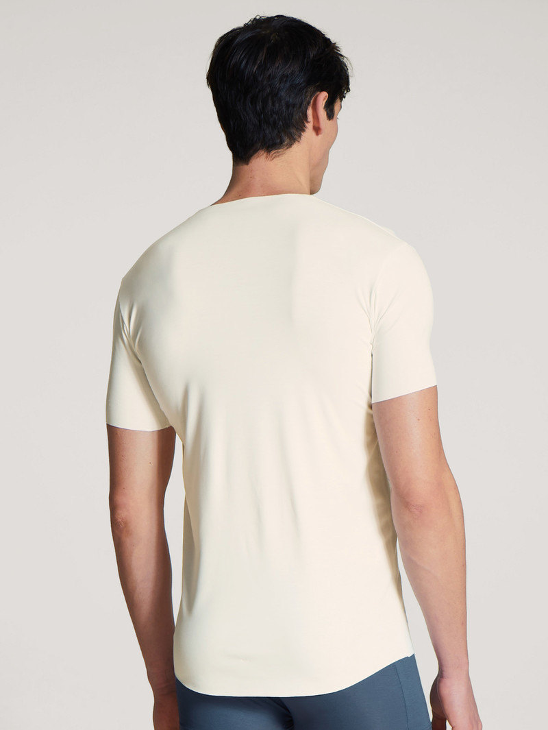 Sous Vêtement Calida Circular Day V-shirt, Cradle To Cradle Certified Blanche Homme | GXZ-6723403