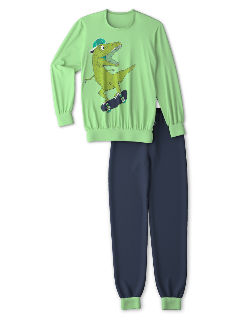 Pyjama Calida Kids Dino Pyjama With Cuff Vert Enfant | TQA-2511754