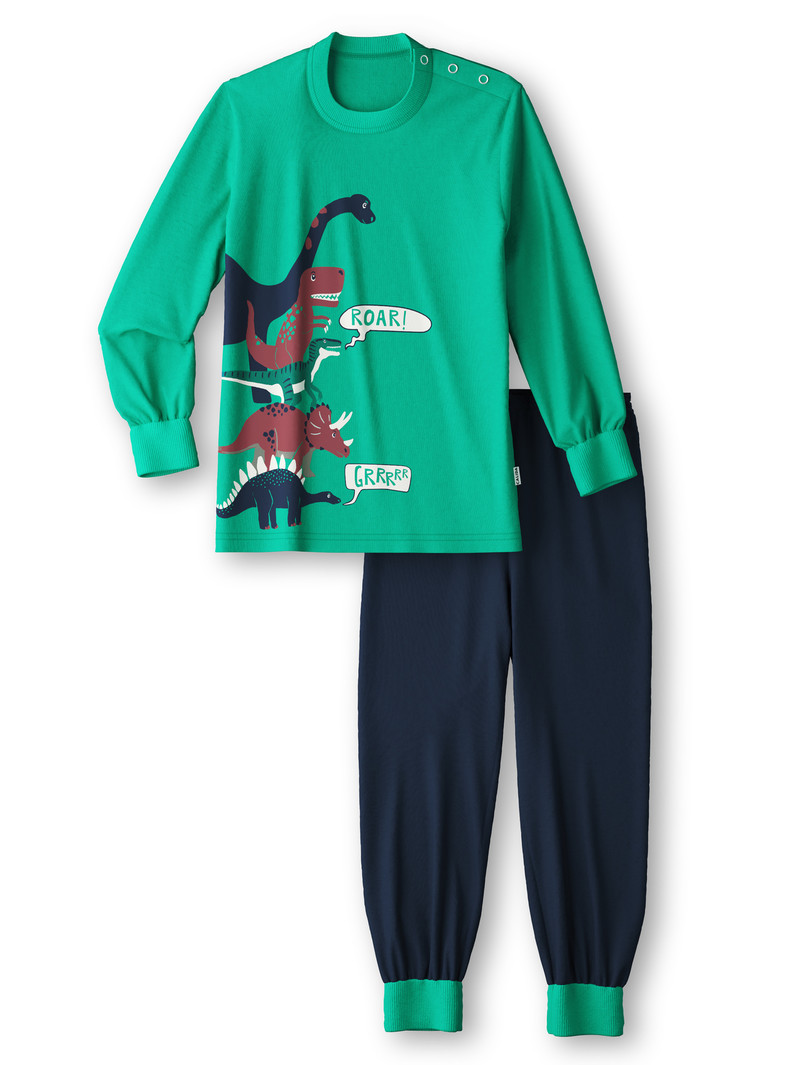 Pyjama Calida Toddlers Dino Pyjama With Cuff Vert Enfant | YQQ-9357164