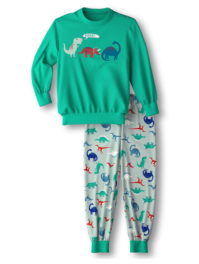 Pyjama Calida Toddlers Dino Pyjama With Cuff Vert Enfant | IJC-5899689