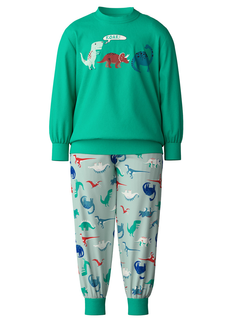 Pyjama Calida Toddlers Dino Pyjama With Cuff Vert Enfant | IJC-5899689