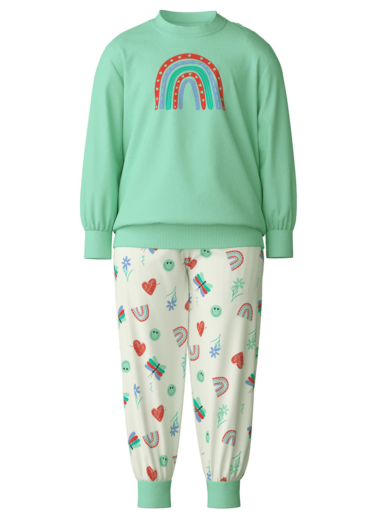 Pyjama Calida Toddlers Doodle Pyjama With Cuff Vert Enfant | OOQ-5171375