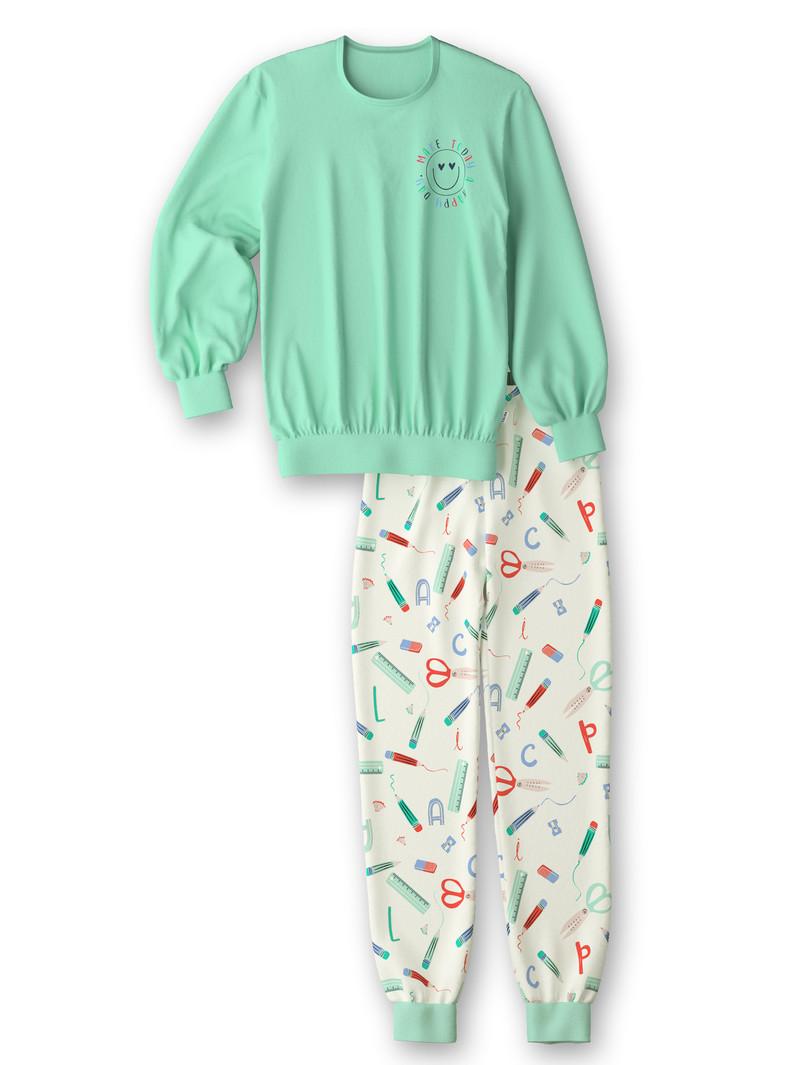 Pyjama Calida Kids Abc Pyjama With Cuff Vert Enfant | WRW-6549114