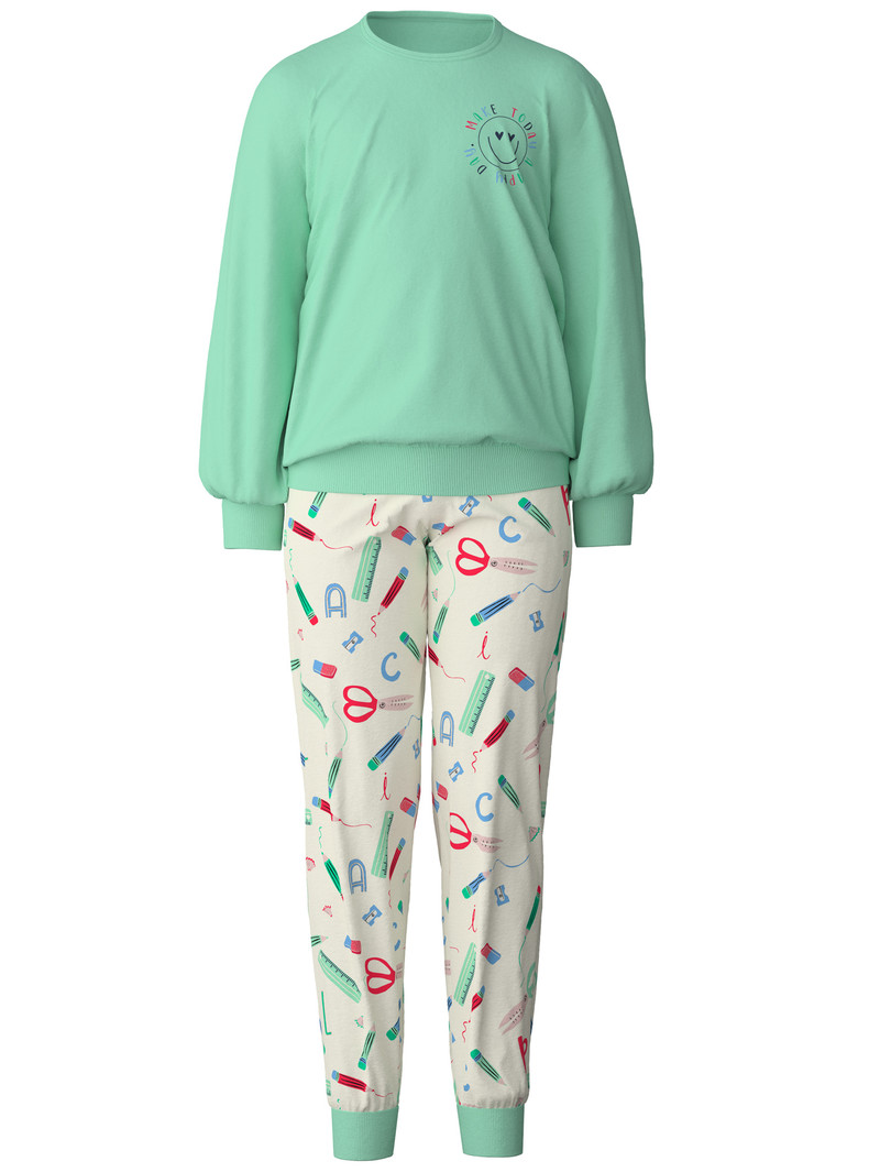 Pyjama Calida Kids Abc Pyjama With Cuff Vert Enfant | WRW-6549114