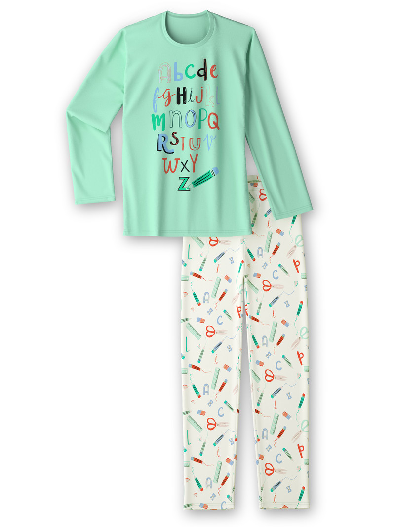 Pyjama Calida Kids Abc Pyjama Vert Enfant | TLN-7681584