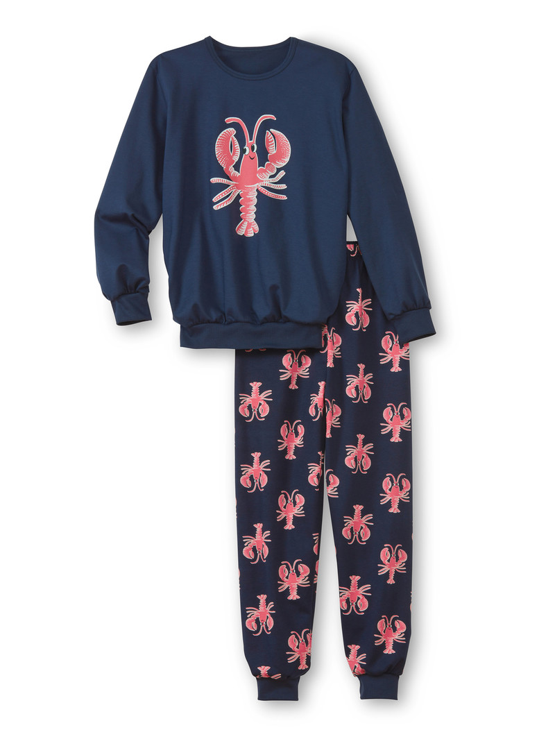 Pyjama Calida Kids Lobster Pyjama With Cuff Bleu Enfant | FRE-4526373