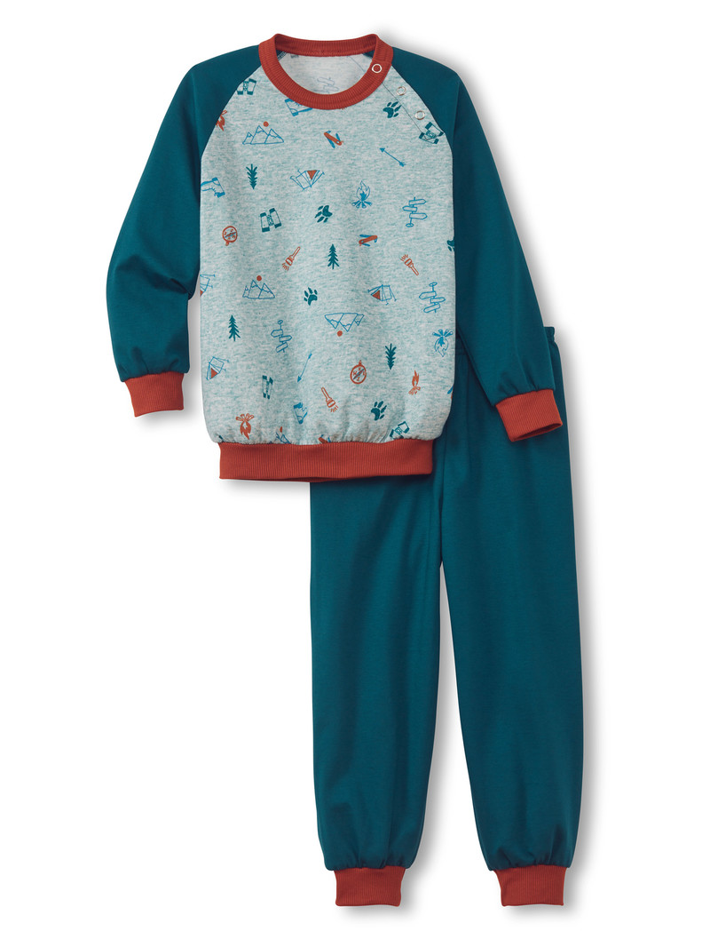 Pyjama Calida Toddlers Scout Pyjama With Cuff Noir Enfant | BNA-5271060