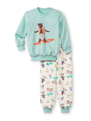 Pyjama Calida Toddlers Surf Pyjama With Cuff Bleu Enfant | KEY-7202754