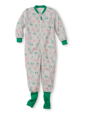 Pyjama Calida Toddlers Puppy Jumpsuit Vert Enfant | FYK-5972987