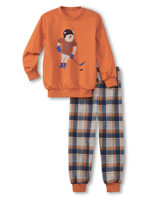 Pyjama Calida Toddlers Hockey Pyjama With Cuff Smoked Paprika Enfant | LDI-6066844