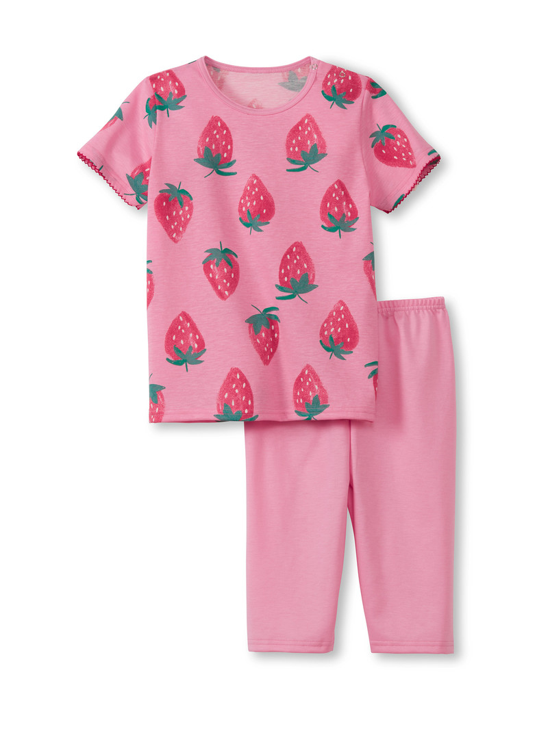 Pyjama Calida Toddlers Strawberry 3/4 Pyjama Rose Enfant | XEV-1581628